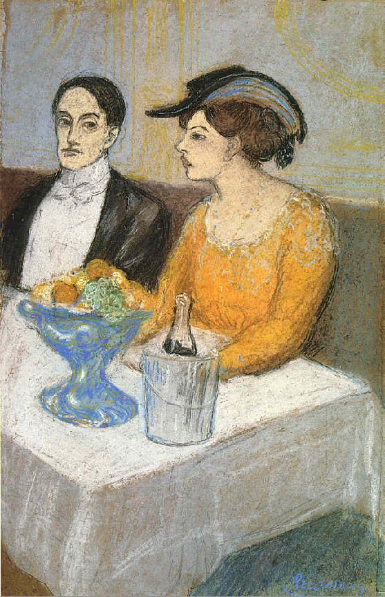 Homme Et Femme (Angel Fernandez de Soto Et Sa Compagne) by Pablo Picasso, 1902